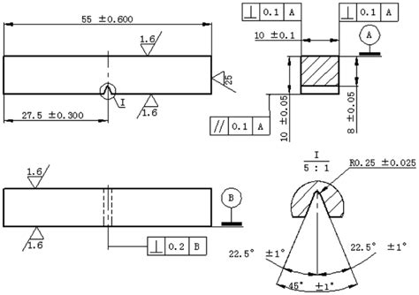 charpy impact test dimension|charpy impact test sample.